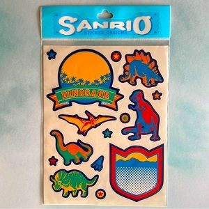 1994 Sanrio Stickers Dinosaur Create-a-Scene unopened pack New SEALED